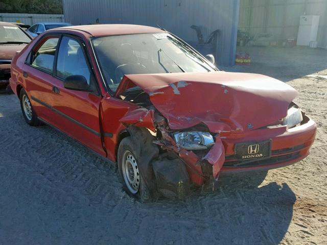 1HGEG8643PL005732 - 1993 HONDA CIVIC DX RED photo 1