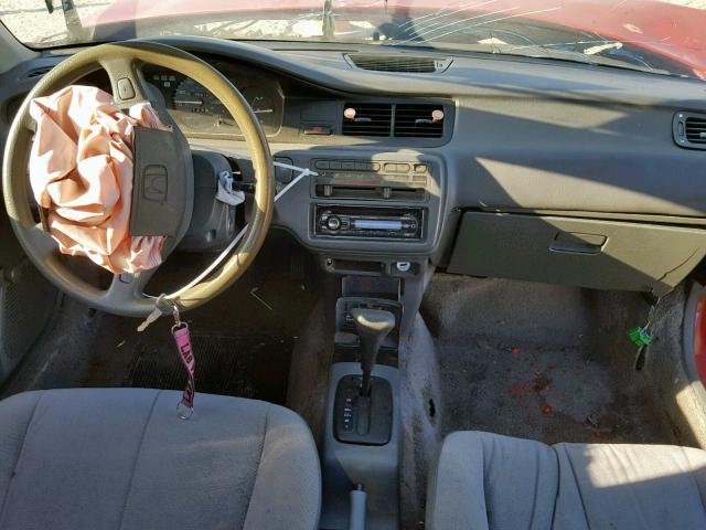 1HGEG8643PL005732 - 1993 HONDA CIVIC DX RED photo 9