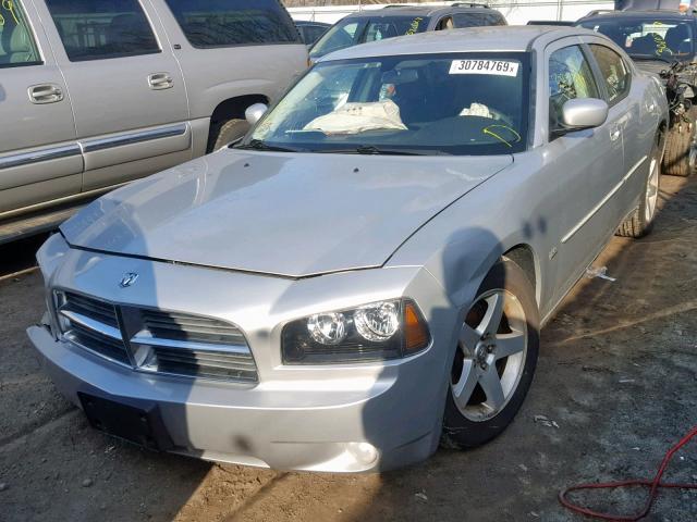 2B3CA3CV5AH227959 - 2010 DODGE CHARGER SX SILVER photo 2