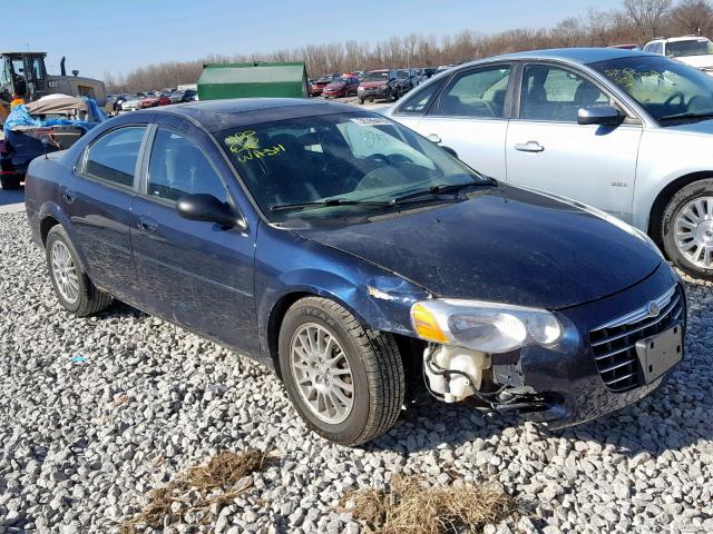 1C3EL56R54N356263 - 2004 CHRYSLER SEBRING LX BLUE photo 1