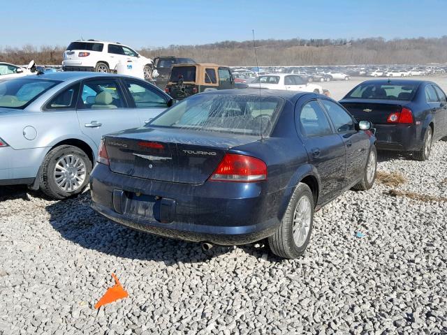 1C3EL56R54N356263 - 2004 CHRYSLER SEBRING LX BLUE photo 4