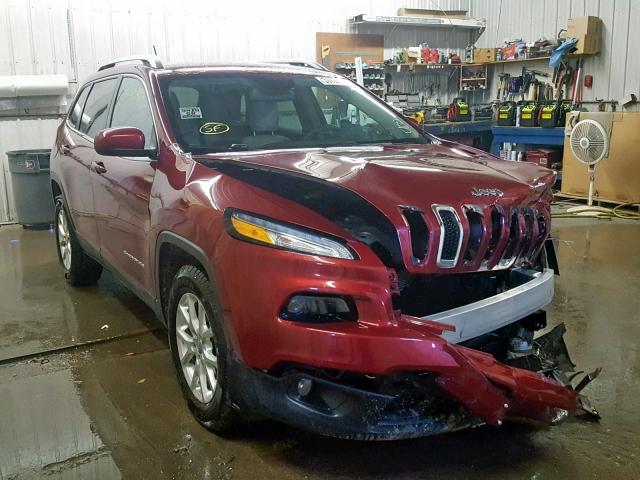 1C4PJMCB0GW162217 - 2016 JEEP CHEROKEE L MAROON photo 1