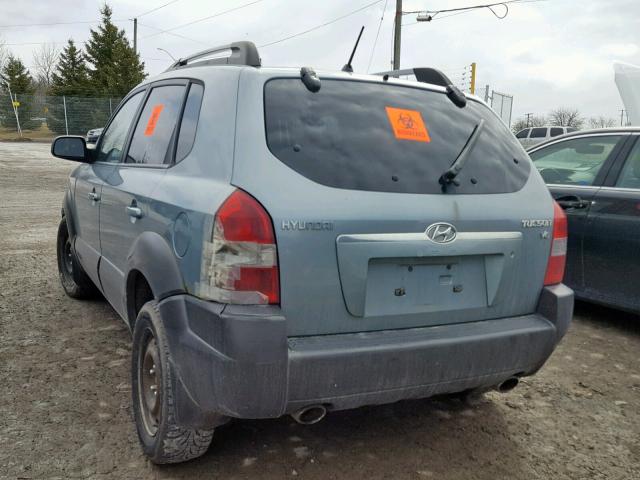 KM8JM12D55U103778 - 2005 HYUNDAI TUCSON GL BLUE photo 3