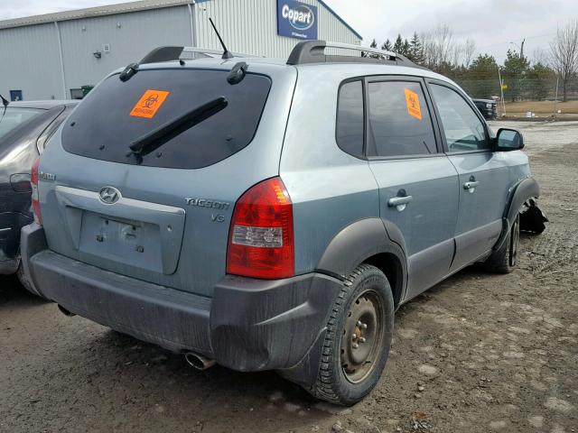 KM8JM12D55U103778 - 2005 HYUNDAI TUCSON GL BLUE photo 4