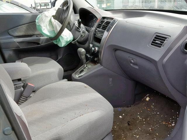 KM8JM12D55U103778 - 2005 HYUNDAI TUCSON GL BLUE photo 5