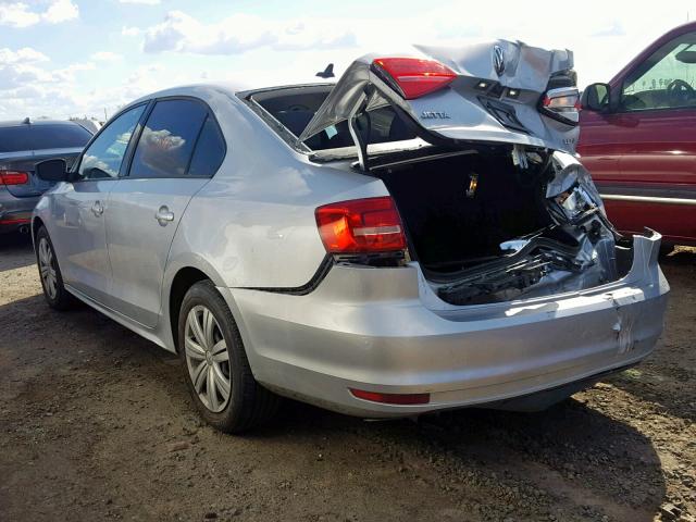 3VWLA7AJ6FM328259 - 2015 VOLKSWAGEN JETTA TDI SILVER photo 3