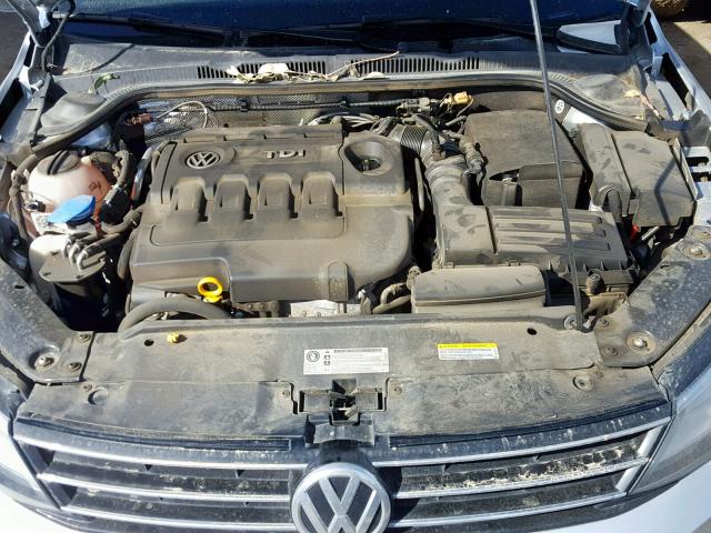 3VWLA7AJ6FM328259 - 2015 VOLKSWAGEN JETTA TDI SILVER photo 7