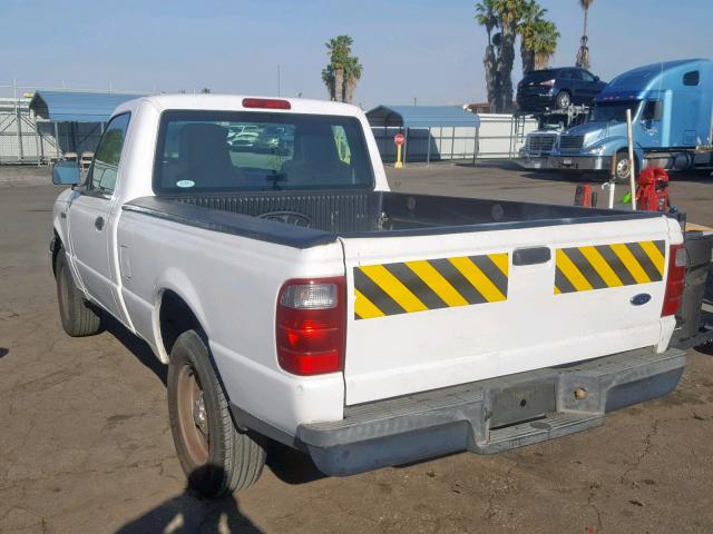 1FTYR10D35PA36054 - 2005 FORD RANGER WHITE photo 3