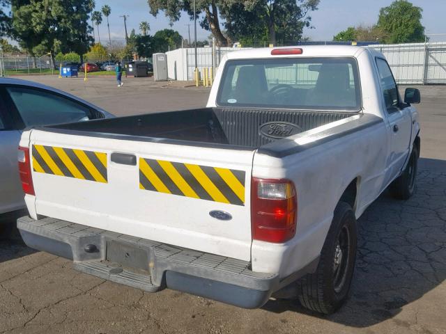 1FTYR10D35PA36054 - 2005 FORD RANGER WHITE photo 4