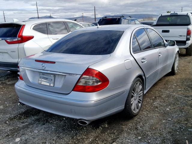 WDBUF56X77B123244 - 2007 MERCEDES-BENZ E 350 SILVER photo 4