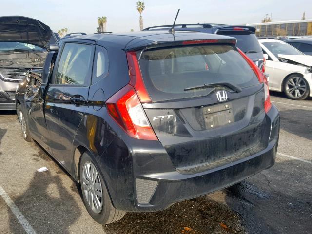 JHMGK5H51GX014320 - 2016 HONDA FIT LX BLACK photo 3