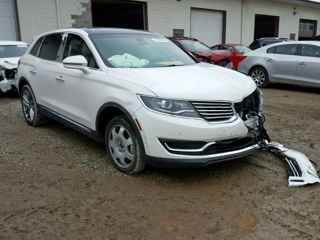 2LMTJ8LP8GBL27417 - 2016 LINCOLN MKX RESERV WHITE photo 1