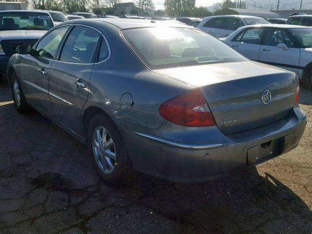 2G4WD562751309296 - 2005 BUICK LACROSSE C GRAY photo 3