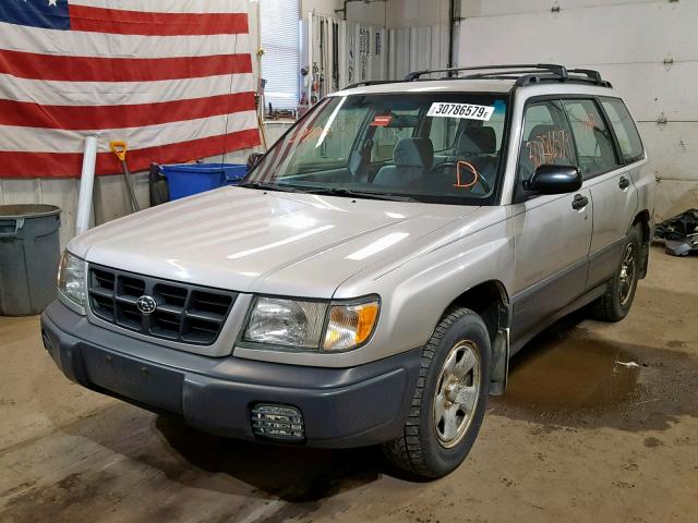 JF1SF6350XH700975 - 1999 SUBARU FORESTER L SILVER photo 2