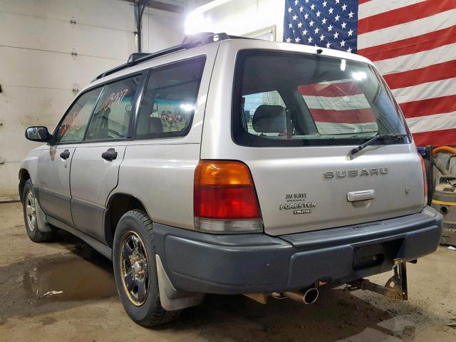 JF1SF6350XH700975 - 1999 SUBARU FORESTER L SILVER photo 3