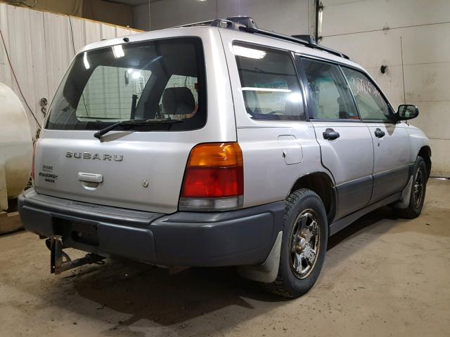 JF1SF6350XH700975 - 1999 SUBARU FORESTER L SILVER photo 4