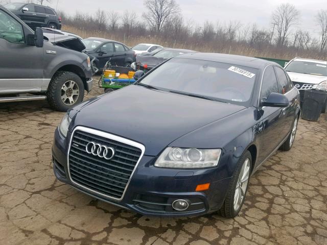 WAUKGAFB9BN023914 - 2011 AUDI A6 PRESTIG BLUE photo 2