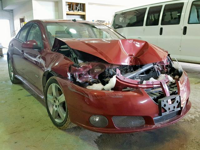 1G2ZL577694245510 - 2009 PONTIAC G6 GXP MAROON photo 1