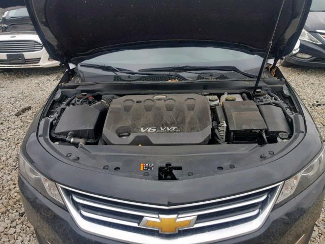 2G1155S36E9317992 - 2014 CHEVROLET IMPALA LTZ BLACK photo 7