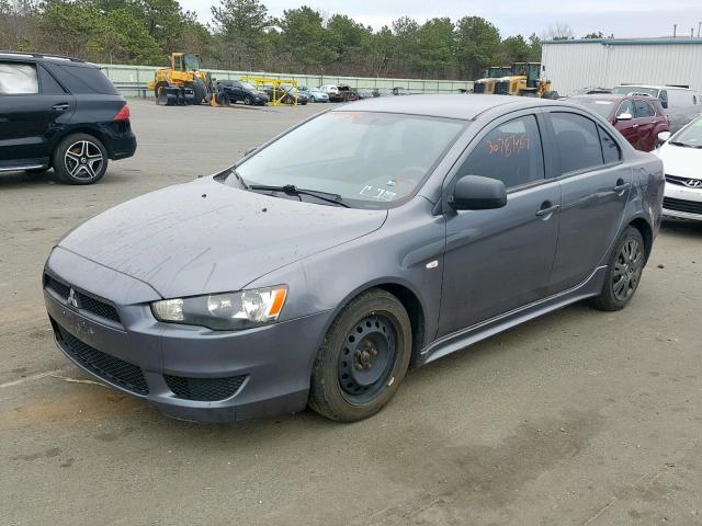 JA32U1FU4AU005417 - 2010 MITSUBISHI LANCER DE CHARCOAL photo 2