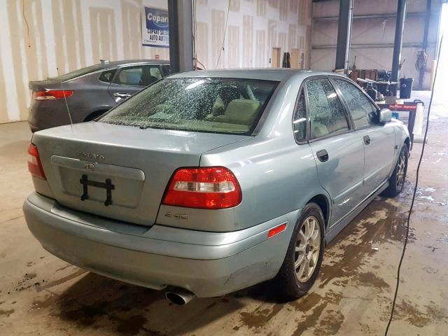 YV1VS29583F937278 - 2003 VOLVO S40 1.9T BLUE photo 4