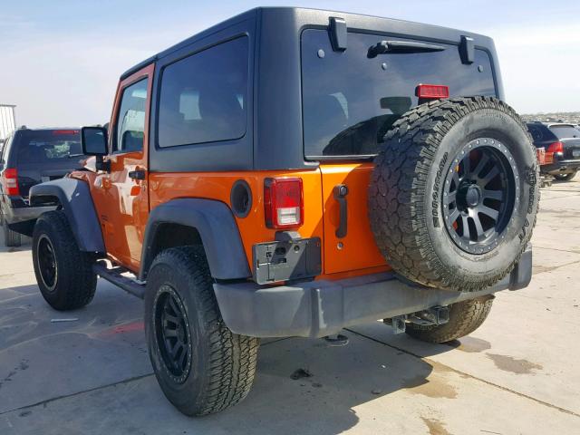 1C4AJWAG9CL223379 - 2012 JEEP WRANGLER S ORANGE photo 3