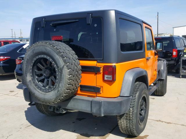 1C4AJWAG9CL223379 - 2012 JEEP WRANGLER S ORANGE photo 4