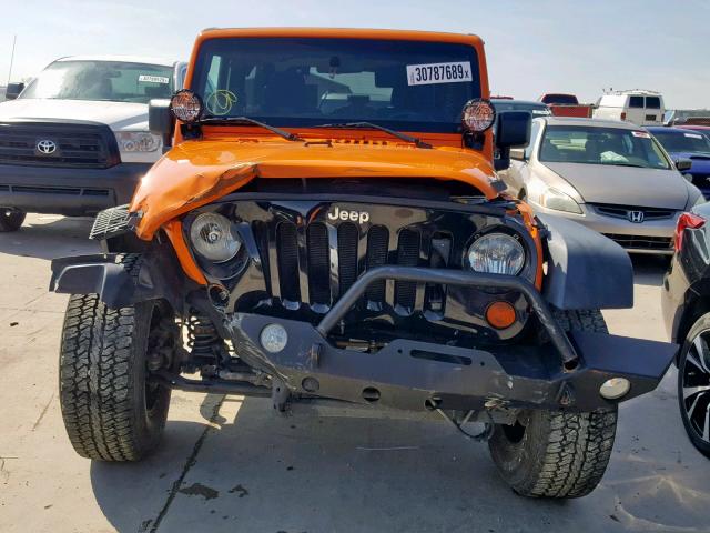 1C4AJWAG9CL223379 - 2012 JEEP WRANGLER S ORANGE photo 9