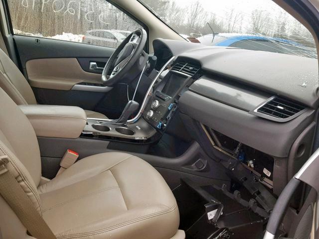 2FMDK4JC5DBE11969 - 2013 FORD EDGE SEL WHITE photo 5