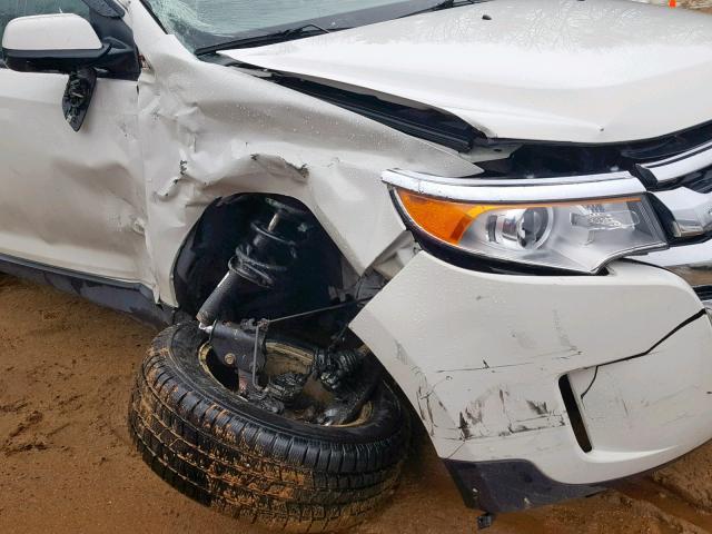 2FMDK4JC5DBE11969 - 2013 FORD EDGE SEL WHITE photo 9