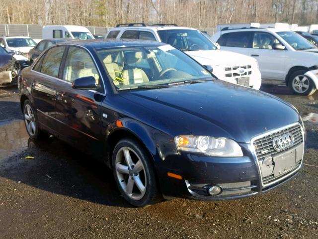 WAUDH78E47A048105 - 2007 AUDI A4 3.2 QUA BLUE photo 1