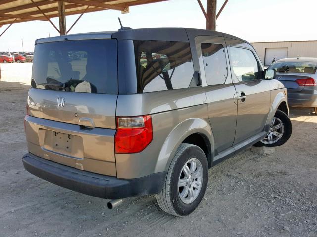 5J6YH18728L000119 - 2008 HONDA ELEMENT EX GRAY photo 4