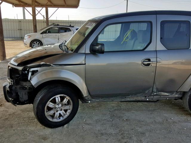 5J6YH18728L000119 - 2008 HONDA ELEMENT EX GRAY photo 9