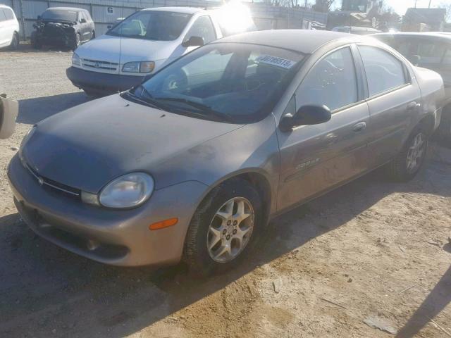 1B3ES46C01D236538 - 2001 DODGE NEON SE BEIGE photo 2