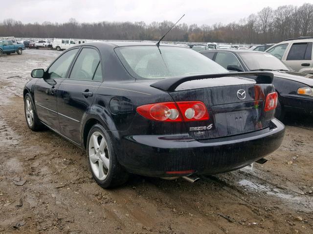 1YVFP80D945N97059 - 2004 MAZDA 6 BLACK photo 3