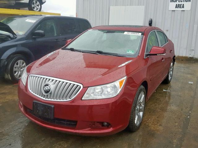 1G4GD5ED0BF155977 - 2011 BUICK LACROSSE C RED photo 2