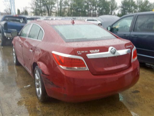 1G4GD5ED0BF155977 - 2011 BUICK LACROSSE C RED photo 3