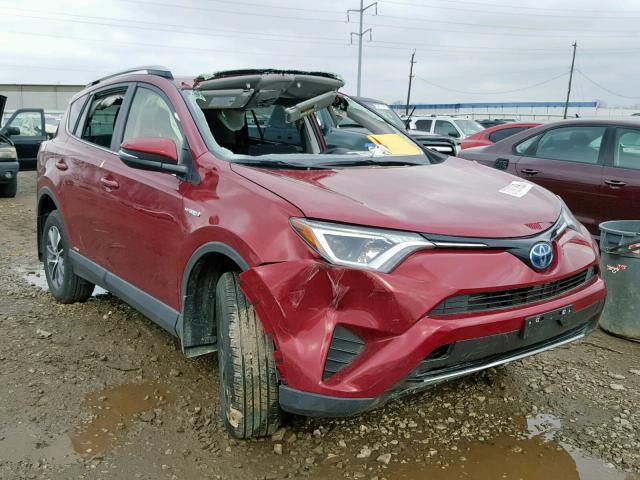 JTMRJREV5JD236649 - 2018 TOYOTA RAV4 HV LE RED photo 1