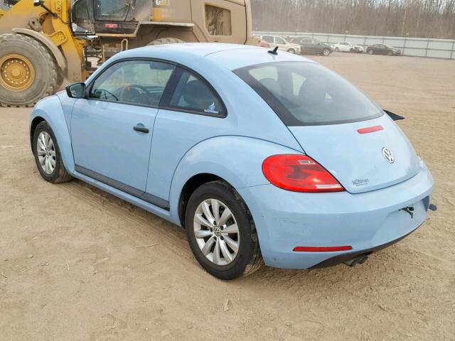 3VWF17AT7FM644137 - 2015 VOLKSWAGEN BEETLE 1.8 BLUE photo 3