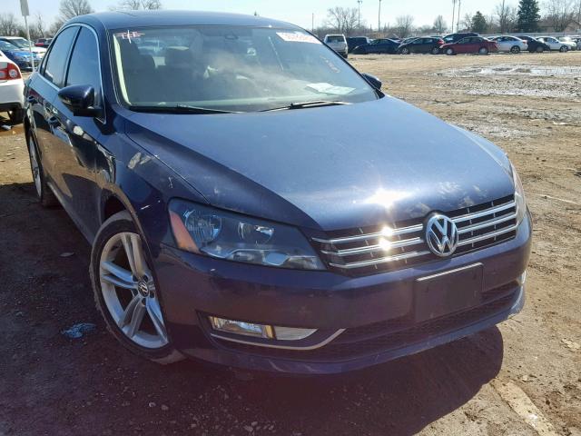 1VWBM7A33CC042760 - 2012 VOLKSWAGEN PASSAT SE BLUE photo 1