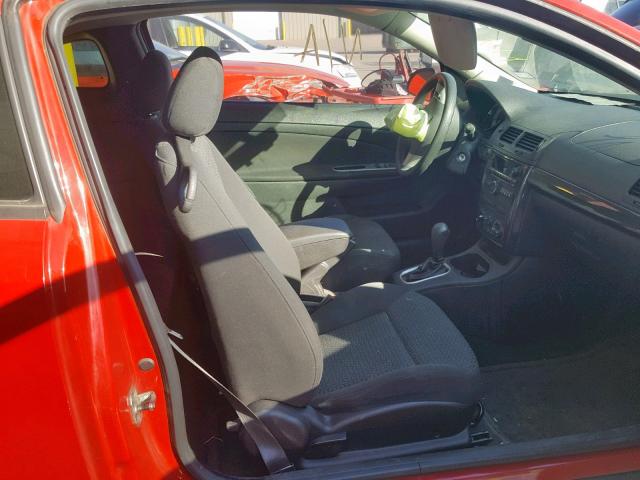 1G2AS18H297100141 - 2009 PONTIAC G5 RED photo 5