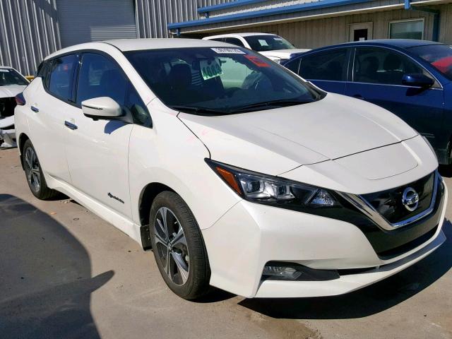 1N4AZ1CP1JC303108 - 2018 NISSAN LEAF S WHITE photo 1