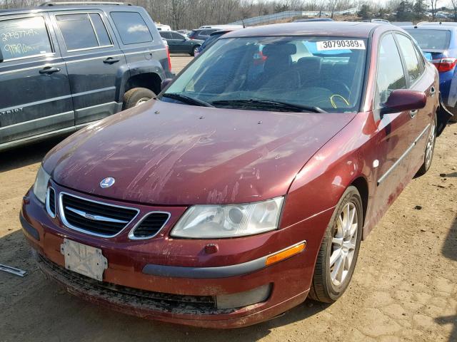 YS3FD49YX41012051 - 2004 SAAB 9-3 ARC RED photo 2