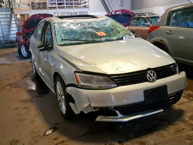 3VWLL7AJ7BM086957 - 2011 VOLKSWAGEN JETTA TDI SILVER photo 1