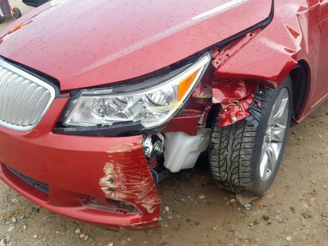 1G4GH5E39CF341546 - 2012 BUICK LACROSSE P RED photo 9