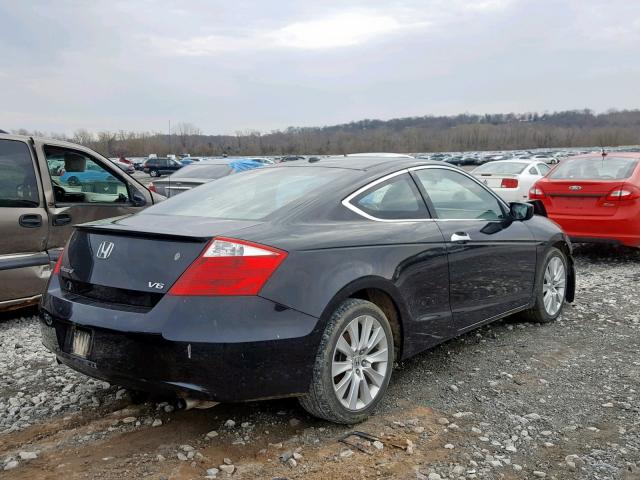 1HGCS22828A010414 - 2008 HONDA ACCORD EXL BLACK photo 4