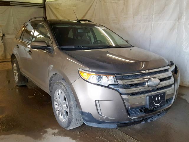 2FMDK4JC2DBC45006 - 2013 FORD EDGE SEL GOLD photo 1