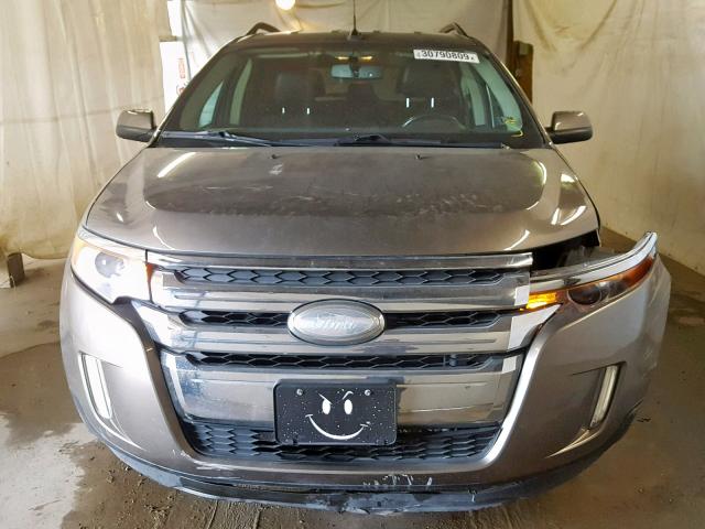 2FMDK4JC2DBC45006 - 2013 FORD EDGE SEL GOLD photo 9