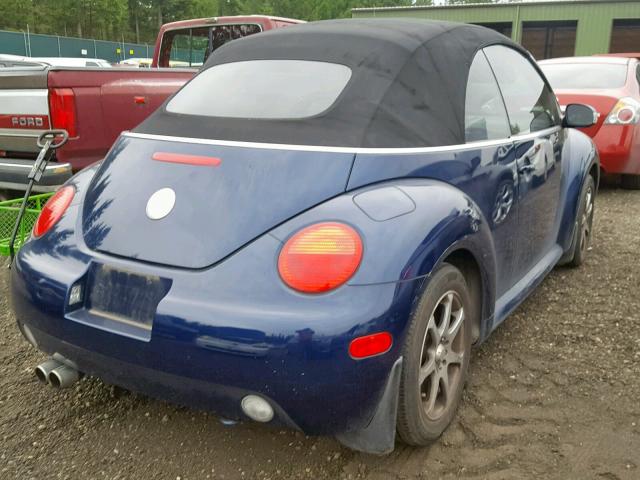 3VWCM31YX4M332485 - 2004 VOLKSWAGEN NEW BEETLE BLUE photo 4