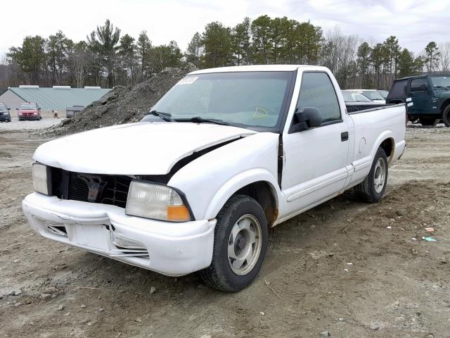 1GTCS1456YK261913 - 2000 GMC SONOMA WHITE photo 2